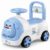 Lifelong Bunny Manual Push Ride-On Toy Car with Back Support for Boys & Girls 1-4 Yrs, Distraction-Free, Non-Musical, Easy Installation, 50kg Capacity, Steering Wheel, Storage (LLCBBR03)