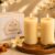 AuraDecor Vanilla Caramel Scented Pillar Candles | Set of 2 | 25 Hours Burn Time Each | Smokeless Paraffin Wax Candles | Long Lasting Fragrance | Decorative Candle for Home Décor & Gifts