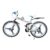 Amaze Kai Dual Suspension Bikes Latest Bmv Foldable Gear Cycle for Men with 21 Speed Gear 3 Spoke | Folding Mountain Bike with Double Disc Break & Mac Wheel, 26 Inch (White)