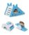 3 PCS Hamster Toys Set with Hamster House, Rainbow Bridge and Seesaw