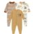 EIO 100% Cotton Rompers/Sleep Suits/Jumpsuit/Night Suits for Baby Boys & Girls, Infants, New Born Pack of 3