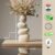 Ceramic Stone Vase for Home Decor Ceramic Vase for Pampas Grass, Abstract Bubble Stacked Pebble Design, Minimalist Ceramic Vases for Flowers (White Pebble)