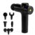 Boldfit Massage Gun for Pain Relief Full Body – Deep Tissue Muscle Massager with 4 Pro Heads, 6 Speed Levels & Type-C Charging for Gym & Home, BoldGun Thrust -Black