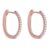 GIVA 925 Silver Rose Gold Shining Hoop Earrings | Gifts for Girlfriend, Gifts for Women and Girls | With Certificate of Authenticity and 925 Stamp | 6 Month Warranty