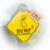 2-in-1 Reversible Baby on Board & Bump on Board Car Hanging Sign – Mom on Board Pregnancy & Newborn Safety Sign for Rear Windshield with Suction Cup, 300 GSM Laminated Board, 14.5 cm, Yellow (1, 14.5 x 14.5 cm)
