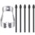 Sounce Stylus Pen Nib Replacement Nibs for Samsung S Pen Refill Tool Set Compatible with Spen Tab S6 S7+ Lite Note10 Note20 Nib Tip (Stylus Pen Not Included) – Black