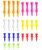 28 Pcs Golf Tees, Mixed Sizes Plastic Golf Tees, Durable Golf Accessories for Men, Golf Tees for Practice, Golf Kit with Multiple Heights (70mm to 25mm)