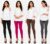Do It Creation Women’s Cotton Regular Fit Leggings Multi Color Combo Pack of 4