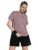 Kvetoo Women Apple Cut Gym T Shirt Breathable Workout Tee Slim Fit Activewear Top Sports Training Yoga T Shirt Women