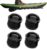 4pcs Kayak Bungs, Push-in Drain Kayak Scupper Plugs with Reinforced Handle, Kayak Accessories for Sit on Top Kayaks Canoes & Small Boats(Black)