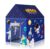 Play Tent House for Kids 2 to 8 Years Boys Girls Foldable Lightweight Indoor Outdoor Children Toy Tent Colorful Kids Playhouse for Home Birthday Gift (Space Theme Play Tent House)