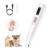 Mcbazel Pet Razor, Waterproof Paw Hair Trimmer, Cat Clipper, Low Noise Dog Shaver, Rechargeable Paw Cutter with LED Light for Dogs and Cats