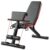 Home Bench Press Chair Dumbbell Stool Adjustable Dumbbell xercise Bench Flat Weight Bench Foldable Sit Up Incline Abs Flat Fly Weight Press Rope – Stocks (Black) (Black) (1 MONTH WARRANTY)
