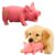 Realistic Pig Squeaky Toy for Dogs | Durable Pet Chew Toy with Built-in Squeaker | Fun Animal-Shaped Rubber Toy for Small, Medium & Large Dogs | Safe Non-Toxic Material forIndoor & Outdoor.