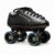 Jaspo Bolt Pro 30 Quad Skates with Rubber Wheels Fixed Body Roller Shoe Skates Approximate for Training & Practice Purpose for Beginners (All Age Group) (Black, 4 UK (Foot Length (24.5 cms)