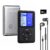 Cason 16GB Mini MP3 Music Player with Bluetooth & Voice Control Earphones, Video Playback,Pocket-Sized MP3 Player for Music,Voice Recording,FM Radio,E-Book Reader -Expanded Up to 128GB (Black)