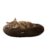 Amazon Basics Faux Fur Donut Pet Bed |Small (50 x 50 x 12 cm) | Color -Brown | Reversible, Washable, Cozy Mat for Cats & Dogs