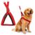 Adjustable Dog Harness – Breathable, Padded Chest Belt for Adult Dogs of All Breeds | No-Pull, Choke-Free Pet Harness for Walking, Training, Running (Red, 1.25 Inch)