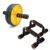 FirstFit Professional Ab Roller and Push Up Stand Bar Combo | Dips Stand for Calisthenics, Handstand Bars | Abs Workout Equipment & Home Gym Strength Training for Men & Women