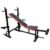 Adjustable Weight Bench with Incline, Decline and Flat Positions, Heavy Duty Pipes, Cushioned Seat, Black,300 kg