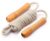 Wooden Jumping Skipping Rope | Unisex | Brown Handle | White Rope | Exercise & Fitness & Workout |