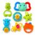 Storio Baby Products Toys 7 Pcs Rattle Set with Teathers for New Born Baby Gifts, Toy for Babies, Non-Toxic