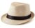 Fedora Hat for Men and Women UV Protection Summer Hat Travel Use Cream Pack of 1