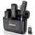 GRENARO J13 Wireless Mic for YouTube, 3-Level Adjustable MicNoise Reduction Lapel Mic with Charging Case, Wireless Mic for Video Recording, YouTube, Facebook, Video Production (Double (Universal))