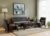 DaneWood Wooden 5 Seater Sofa Set – 3+1+1, for Living Room, Drawing Room, Office & Lounge | Solid Sheesham Wood, Fabric (Brown)