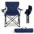 Camping Chair Foldable | Portable Folding Chair for Outdoor, Travel, Picnic & Fishing | Lightweight Camping Chair with Armrest & Carry Bag for Home, Balcony, Garden (Navy Blue)