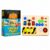 Clapstore Toys Montessori Toggle Play Busy Board with LED Light, Wooden Sensory Activity Board for Toddlers & Kids 1-6 Years, Hand-Eye Coordination & Brain Development for Boys & Girls