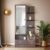 CASPIAN Engineered Wood Single Door Wooden Vanity Dressing Table (Brown) | Pre-Assembled Furniture with Mirror | Makeup & Accessories Storage Organizer with 4 Shelves, 1 Cabinet & 1 Drawer
