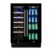 Carysil 54-Bottle Wine Chiller & Soft Drink Cooler, Capacity of 20 Wine Bottles & 75 Cans, Free Standing, Dual Zone (3°C-12°C White Wine & 12°C-20°C Red Wine), Toughened Glass Door, Ideal for Home