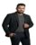 MAYKR Men’s Black Blazer, Slim Fit Single-Breasted Suit Jacket, Formal Business Wear