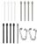 15 Pcs Touch Stylus Pen Tip Nib Suitable for Wenshi Boox Samsung Remarkable 12, Iflytek Little Ape Kindle Electromagnetic Pen Core, Touch Pen Replacement Tip