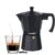AGARO Classic Moka Pot, Stovetop, Espresso Coffee Maker, 240 Ml, Premium Aluminium Built, Italian Style Mocha, Cuban Café Brewing, Black