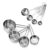 INKULTURE Stainless Steel Measuring Cups & Spoon Combo for Dry or Liquid/Kitchen Gadgets for Cooking & Baking Cakes/Measuring Cup Set Combo with Handles (Set of 4 Cups & 4 Spoons)