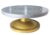 Kitchenwell Heavy Cake Decorating and Icing Turntable/Serving Stand – 360° Smooth Rotating Cake Stand – Silver Top & Golden Bottom – 12 Inch (30 cm) Diameter Fiber Cake Turntable (Silver, Gold)