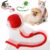 Interactive Electric Automatic Rolling Moving Rechargeable Self Play Stimulation Toy for Cats and Small Dogs – Smart Pet Chase Ball with Speedy Tail Rope for Indoor Multicolour