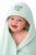 ASUR Baby Hooded Bath Towel for Newborns & Infants – Ultra Soft Absorbent Cotton Baby Wrap with Hood, Quick Dry Lightweight Bath Towel for Baby Boys & Girls, Peach Yellow (Sea Green)