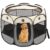 Qpets® Foldable Pet Playpen 114x114x58cm for Cats and Dogs