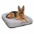 Amazon Basics Premium Rectangular Washable Soft Velvet Pet Bed for Dog and Cat | XXL Size 106 x 105 x 7 cm.