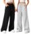 Stylbase Relaxed Women Palazzo Pants | Loose Wide Leg Woman Track Pants | High-Waist Palazzo Trousers with Elastic Drawstring (Pack of 2)