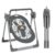 Infantso Automatic Baby Swing with 5 Point Safety Harness, Adjustable Swing for Baby 0-2 Years with Bluetooth & Remote Control, 5-Speeds, Mosquito Net, Soothing Music, Free Cushion (Grey)