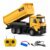 RC Dump Truck Toy for Kids, 2.4GHz Remote Control Construction Vehicle with Electric Dump, USB Rechargeable Battery, Heavy Duty Truck Toy Gift for Boys & Girls 3+ Years