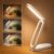 SaleOn LED Rechargeable Foldable Desk Lamp | 1200mAh Battery | 5 Brightness + 3 Colour Modes | Memory Function | Touch Control | USB Type-C | Eye Protection Reading Lamp for Students, Office & Bedside