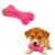 Spikey Bone Squeaky Toy for Dogs | Durable Textured Chew Toy with Built-in Squeaker | Helps Clean Teeth, Massage Gums & Relieve Boredom | Interactive Fetch & Chew Play for Small (Type 2)