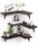 Shoper cart Corner Wall Shelf Set, Shelf, Wall Mounted Shelves, Wall Shelf for Bedroom, Wall Shelves for Living Room, Book Shelf for Wall, Brown, 40 x 30 x 16 cm, (Brown (Set of 3))