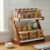 Kitchen Organizer Rack – Multi-Purpose Kitchen Stand for Countertop & Cabinet Storage | Heavy-Duty Kitchen Rack Organizer for Spices, Utensils, Dishes & Pantry Items (2 Tier Z shape Rack)