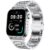Fire-Boltt Rise Smart Watch 1.85″ with Bluetooth Calling, AI Voice Assistant, Rotating Crown, SpO2 & Heart Rate Monitor, 123 Sports Modes, IP67 Waterproof Metal Smartwatch for Men & Women – Silver